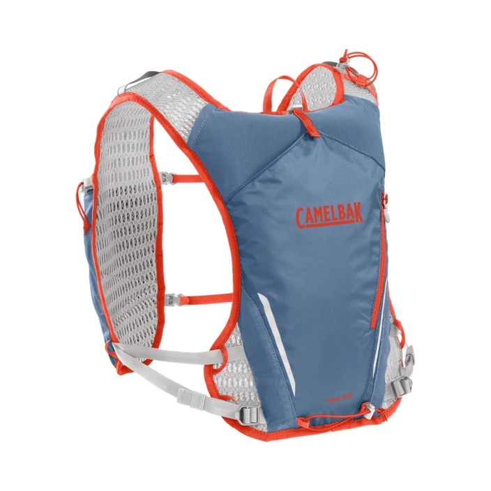Camelbak Trail Run Vest Captain's Blue Spicy Orange Mit 2 X 500 Ml Quick Stow-Flasche 1 Camelbak Trail Run Vest Captain's Blue Spicy Orange Mit 2 X 500 Ml Quick Stow-Flasche